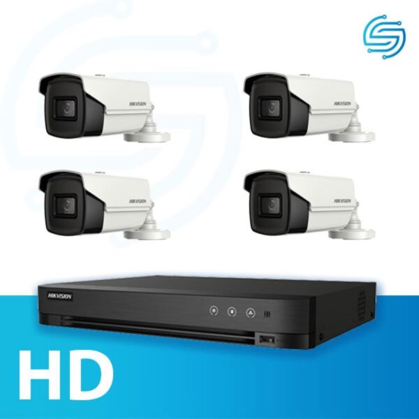نظام المراقبة ب 4 كاميرات خارجية HD
